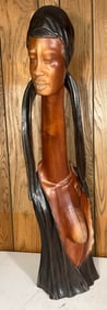 Hand Carved Wooden African Sculpture