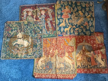 5 Medieval Tapestries Made in France