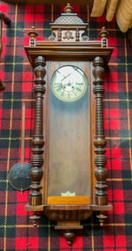 Large Wall-Mounted Regulator Pendulum Clock