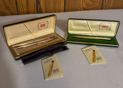 2 Sets Of Cross Pens In Boxes