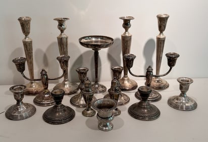 Weighted Sterling Candlesticks