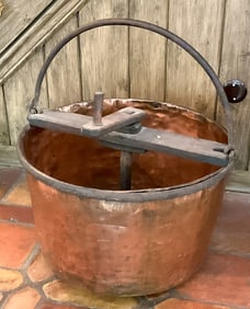 Large Copper Pot Apple Butter Kettle Cauldron