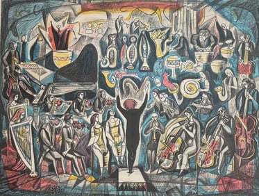 Irving Amen Lithograph Philharmonic