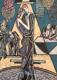 Paula Mae Green Signed Batik