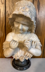 Marble Bust Of A Girl