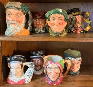 8 Royal Doulton Toby Mugs, Group 5