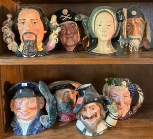8 Royal Doulton Toby Mugs, Group 7