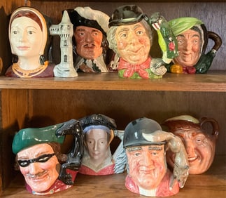 8 Royal Doulton Toby Mugs, Group 8