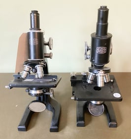 2 Microscopes Spencer Buffalo William Brown Earl