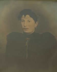 Portrait Of A Woman In Vintage Frame