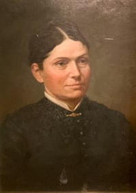 Portrait of a Lady, oil on board, unsigned