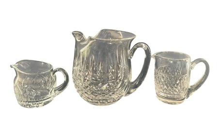 3 Crystal Pitchers Incl. Waterford and Block