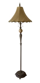 Tiffany Style Floor Lamp Fabric Shade