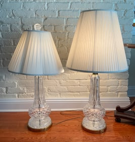 Pair of Waterford Crystal Table Lamps