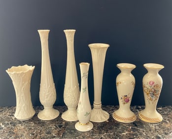 5 Lenox Bud Vases Incl Florentine & Queen's Garden