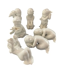 7 B&G Denmark Glazed Porcelain Mermaid Children