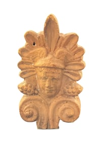 Roman Terracotta Antefix of Mercury