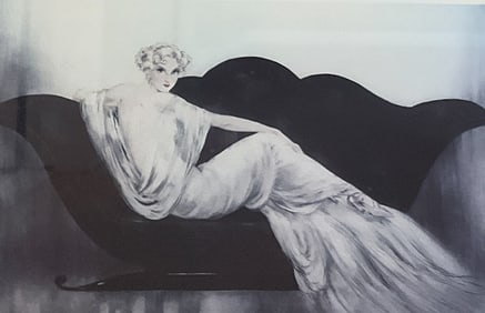 Louis Icart Print Le Sofa