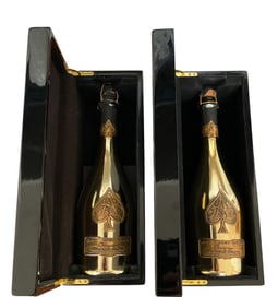 2 Armand de Brignac Decorative Champagne Bottles