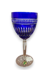 4 Waterford Crystal Sapphire Serenity Goblets