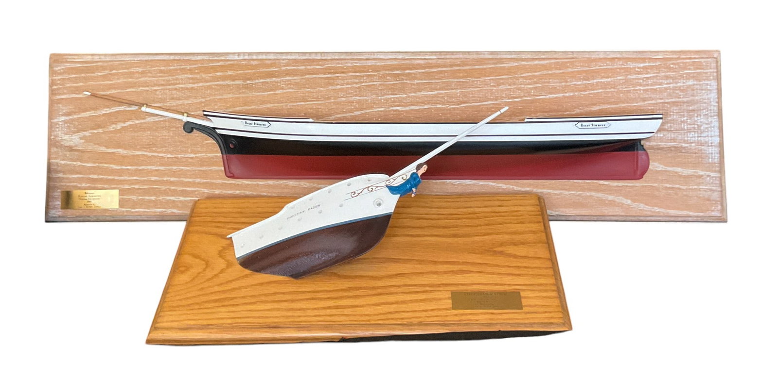 2 Half Hull Ship Models Wall Mounts (1 of 13)