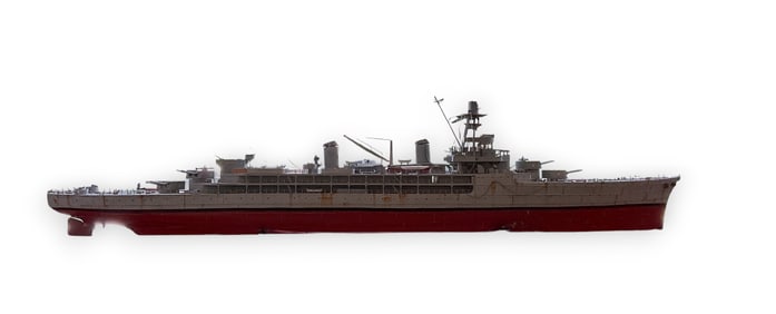 10 Foot Heavy Cruiser Ship Model