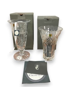 Waterford Crystal 18th Century 10" Vase & Delamore