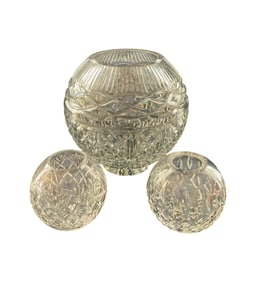 Waterford Crystal Bud Vases, Book of Kells Pattern