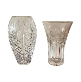 2 Waterford Crystal Vases Newgrange & Grant