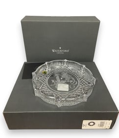 2 Waterford Crystal Holiday Trays