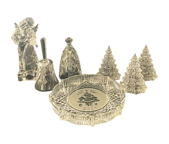 Set of Waterford Crystal Christmas Decorations