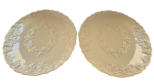 Set of 2 Lenox Holiday Hostess Party Platters