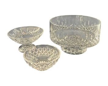 3 Waterford Crystal Serving Bowls