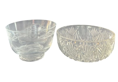 2 Crystal Serving Bowls Incl. Waterford