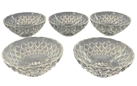 5 Waterford Crystal Bowls
