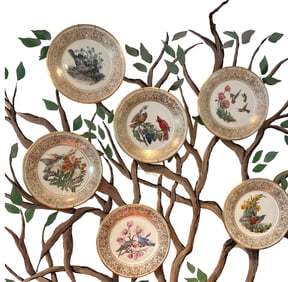 6 Lenox Boehm Birds Decorative Plates