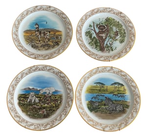 4 Lenox Nature's Nursery Decorative Plates