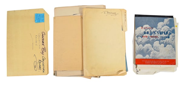 Tony Walton Group of Early Caricatures & Sketches