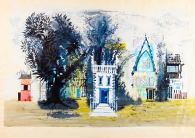 The Love Doctor Set Design Fall Street Scene