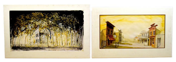 The Most Happy Fella 2 Pieces Set Design Artwork