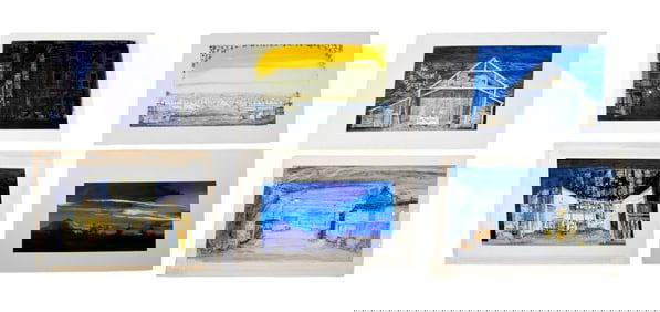 The Most Happy Fella 6 Pieces Set Design Artwork