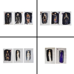 The Rape of Lucretia 11 Pieces Costume Design Art