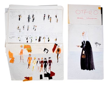 Otello 54 Pieces Original Costume Design Artwork