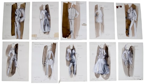 Midsummer Marriage 10 Pieces Costume Design Art