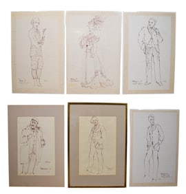 The Sea Gull 6 Costume Design Sketches