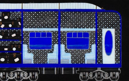 The Boy Friend Film Set Design Artwork Train