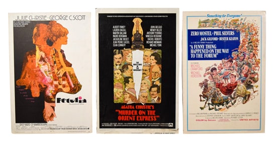 3 One Sheet Posters Petulia, Forum, Orient Express