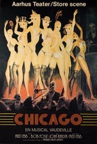 Chicago Danish Poster Aarhus Teater 1976