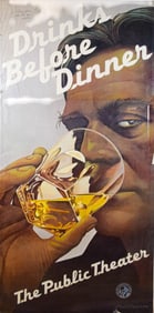 Paul Davis Poster Signed Drinks Before Dinner