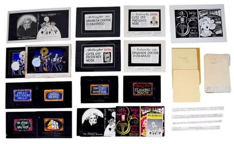 Little Me Set Design Original Artwork, Notes